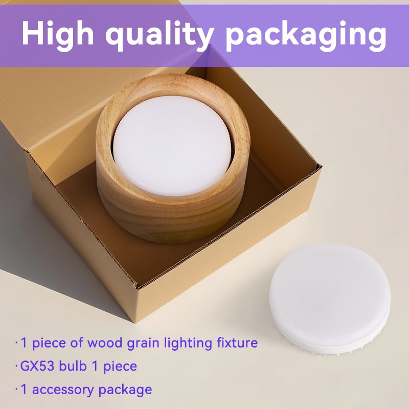 CANMEIJIA led downlight surface mounted solid wood GX53 bulb-CANMEILIGHTS