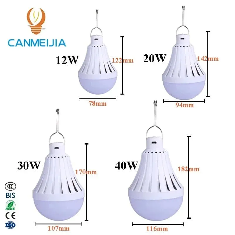CANMEIJIA led bulbs USB mergency outdoor rechargable lights -CANMEILIGHTS