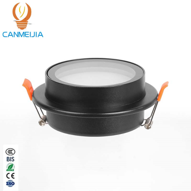 Wholesale Waterproof GX53 Recessed Downlight Housing | Round Aluminum Ceiling Spotlight Frame (No Bulb Included, B2B Engineering Bulk Supply)-CANMEILIGHTS