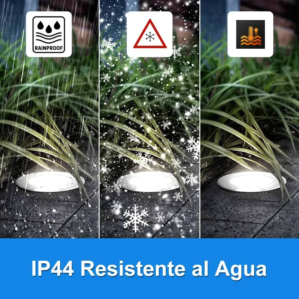 CANMEIJIA lámpara Led impermeable para exteriores, luz subterránea para cubierta, decoración de jardín 2PCS