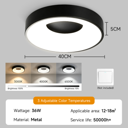 CANMEIJIA Side-lit ceiling light with iron frame