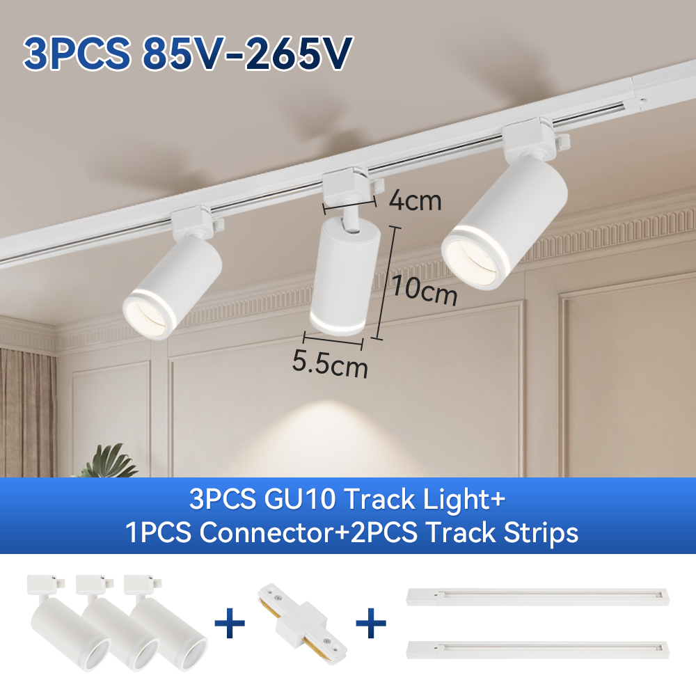 CANMEIJIA GU10 Track Light Model 001, No Light Source-CANMEILIGHTS
