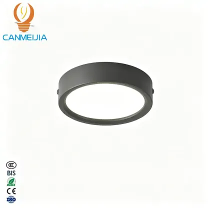 CANMEIJIA grey round surface mounted LED downlight
