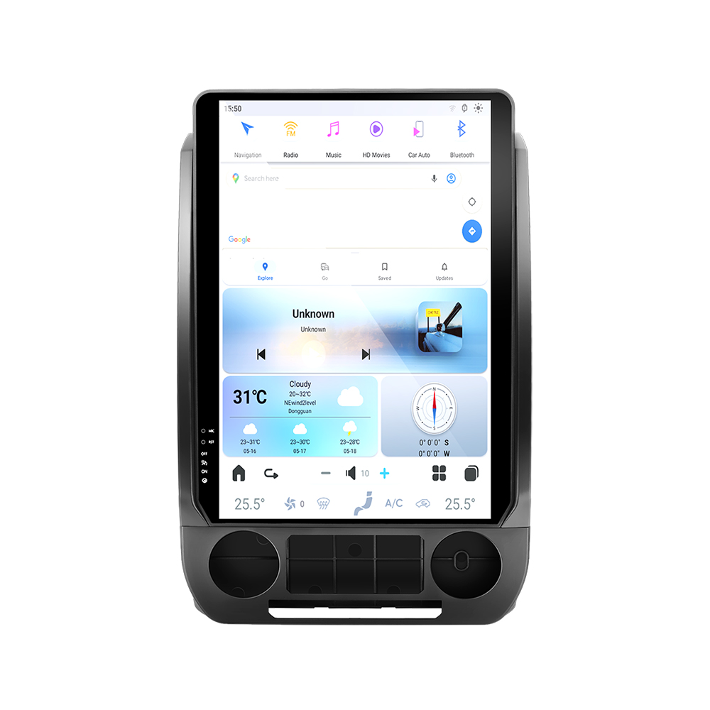 14.4 Inch Android 8+128GB For Ford F150 F250 2015-2021 Tesla Style Car GPS Navigation Multimedia Player Radio Tape Headunit HD