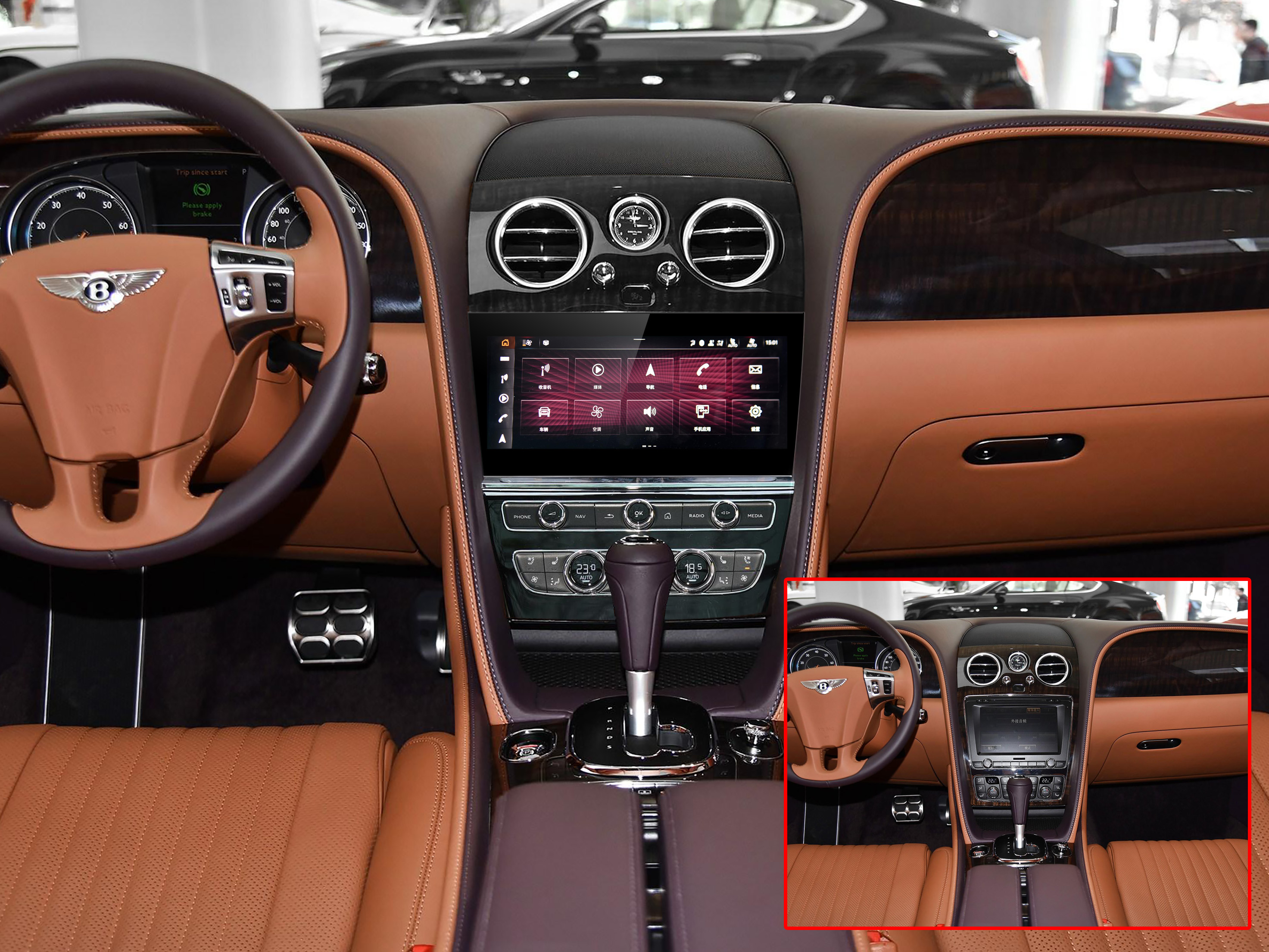 10.9" Car Radio Multimedia For Bentley -Bentayga -flying spur -continental 2005-2019 Car navi radio Upgrade Head Unit Carplay