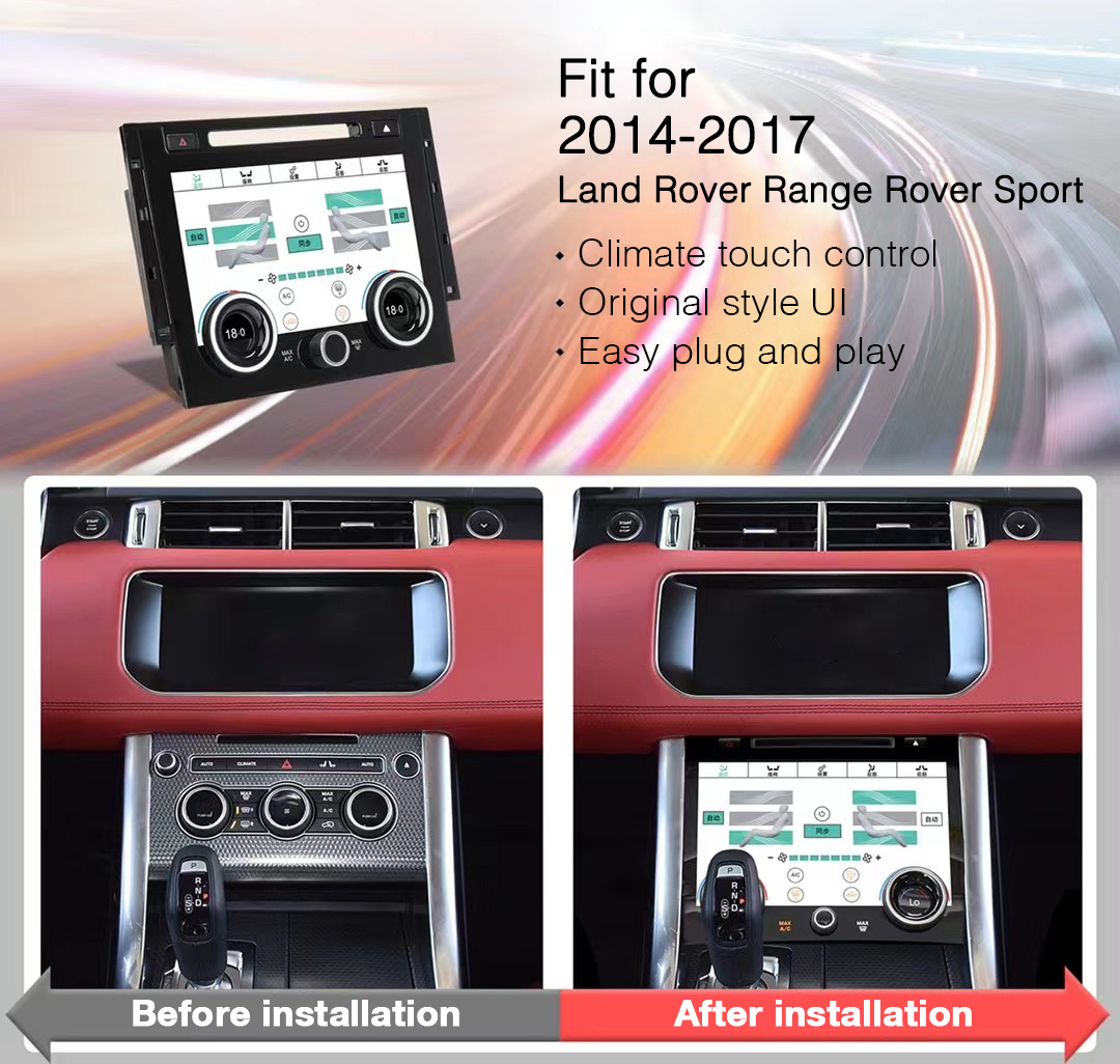A/C Panel Air Conditioner Climate Control For Land Rover Range Rover Sport 2014-2017 Touch LCD Screen unit with CD player 