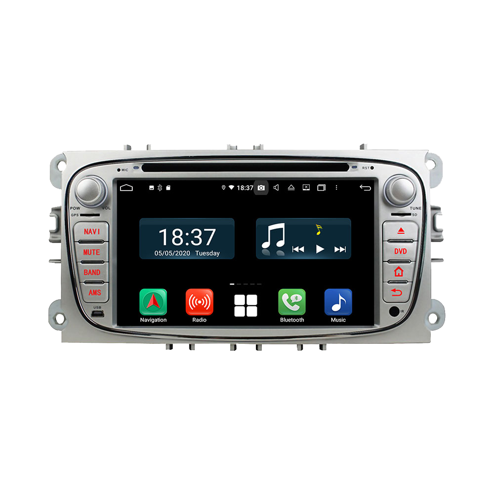 Android 14 For Ford Silver Mondeo 2008-2011 Car Radio Wireless Carplay Auto Player 2din Video AHD Multimedia Stereo DVD Player