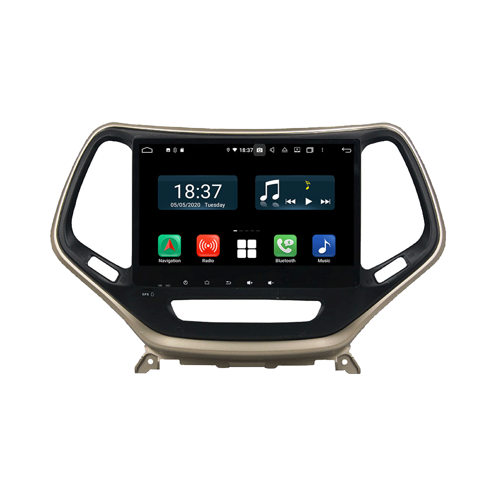 Android 14 For Jeep Cherokee 2016-2017 Car Radio Wireless Carplay Auto Player 2din Video AHD Multimedia Stereo DVD Player
