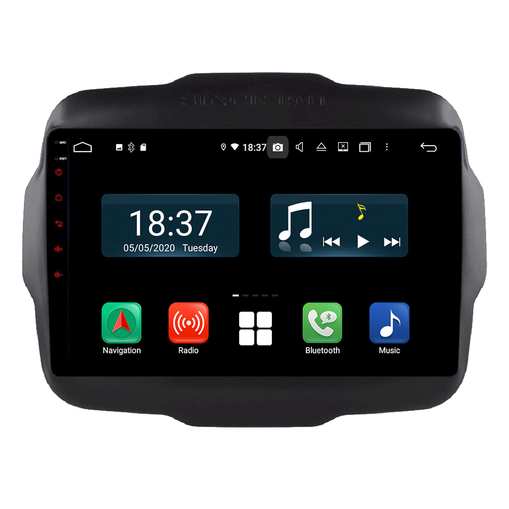Android 14 For Jeep Renegade 2016 Car Radio Wireless Carplay Auto Player 2din Video AHD Multimedia Stereo DVD Player
