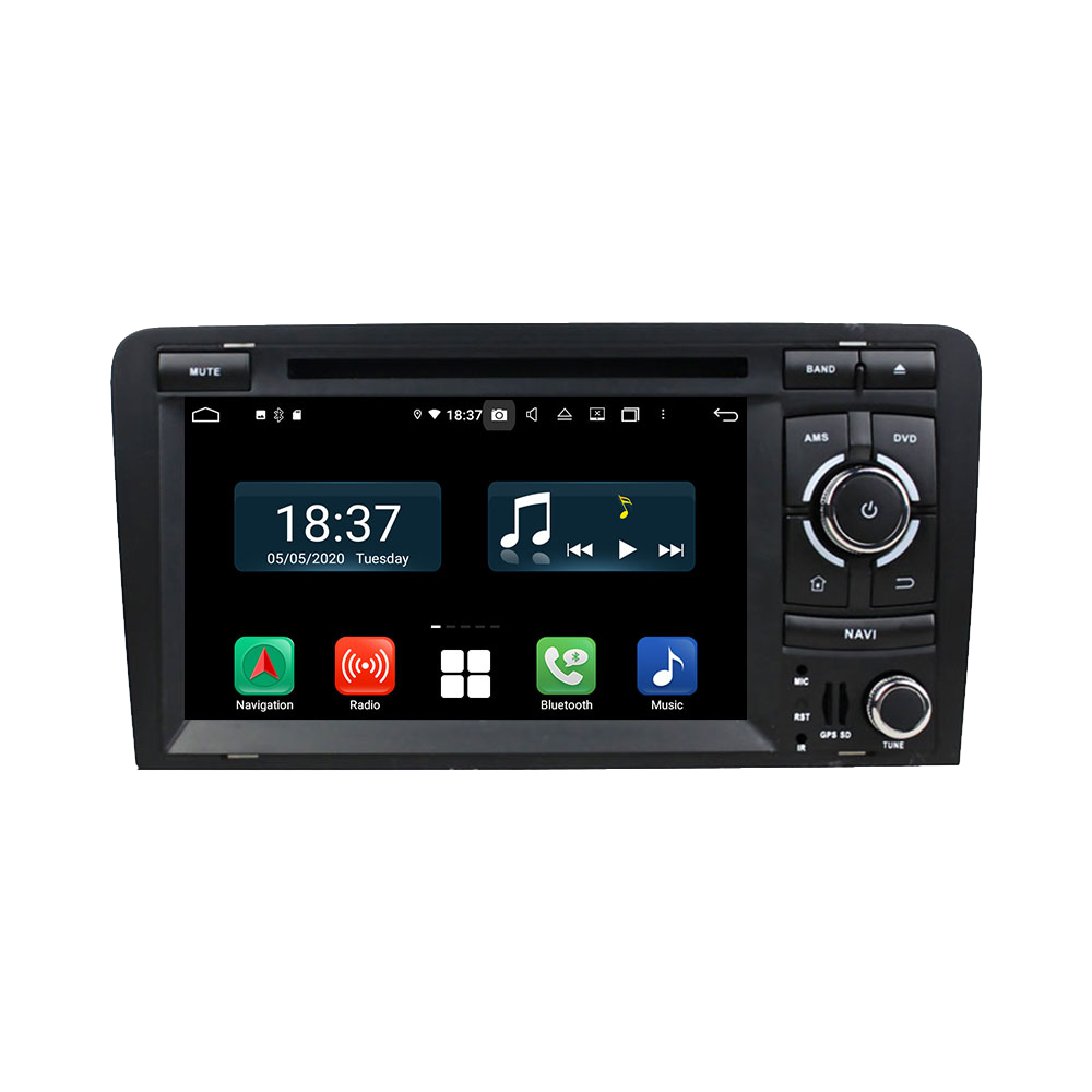Android 14 For Audi A3 2003-2013 Car Radio Wireless Carplay Auto Player 2din Video AHD Multimedia Stereo DVD Player