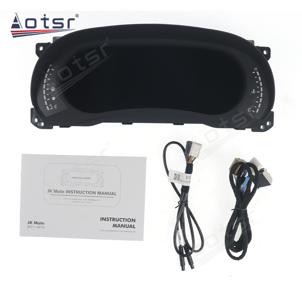 Full LCD Virtual Cockpit Cluster For Jeep Wrangler 2011-2018 Car Digital Panel Odometer Dashboard Speed Meter Screen