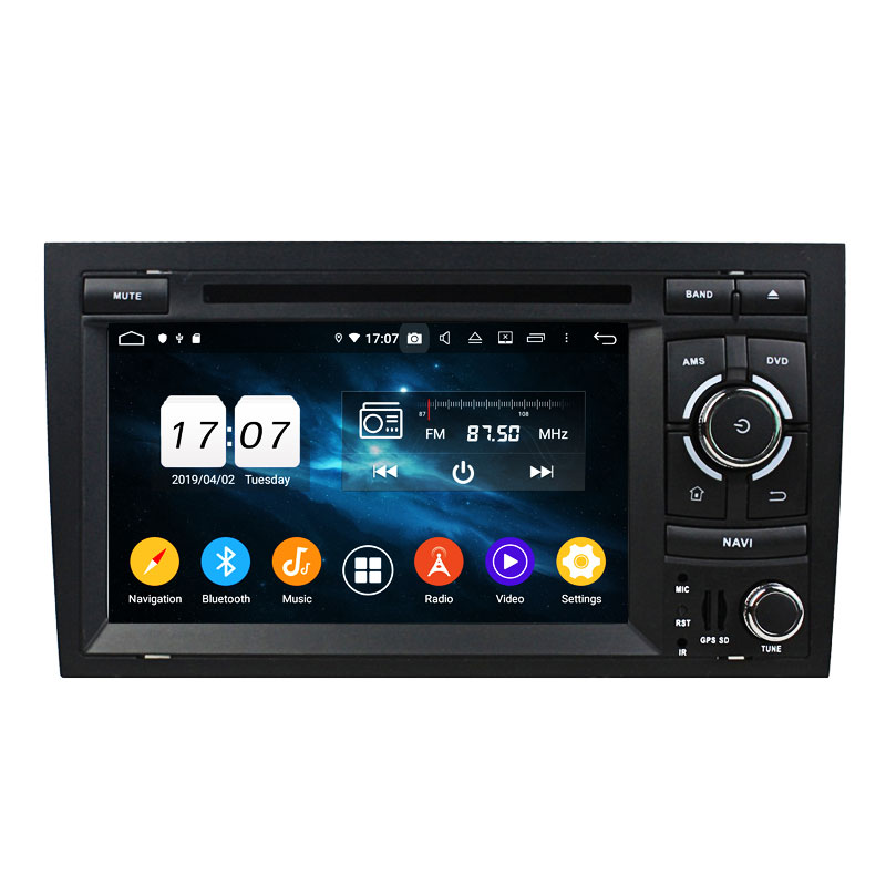 Android 14 For Audi A4 2002-2008 Car Radio Wireless Carplay Auto Player 2din Video AHD Multimedia Stereo DVD Player