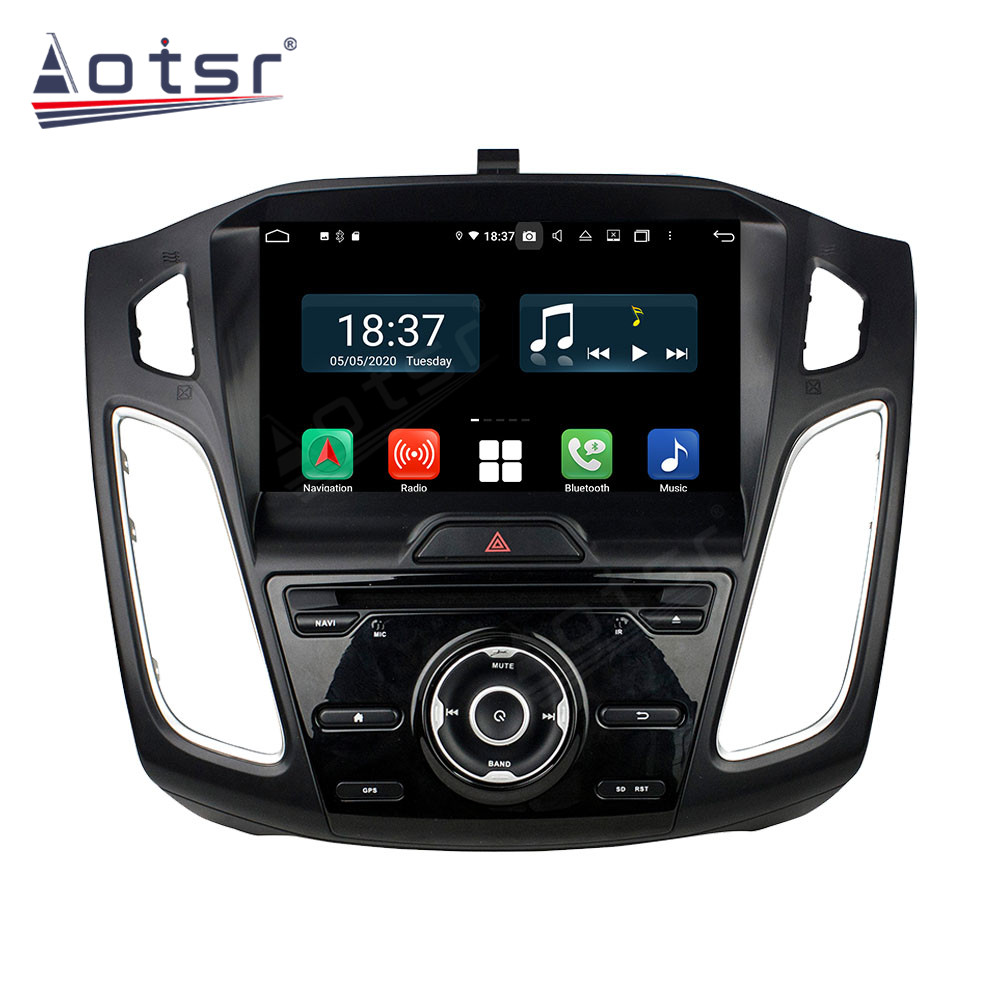 Android 14 For Ford Focus 2015-2018 Car Radio Wireless Carplay Auto Player 2din Video AHD Multimedia Stereo DVD Player