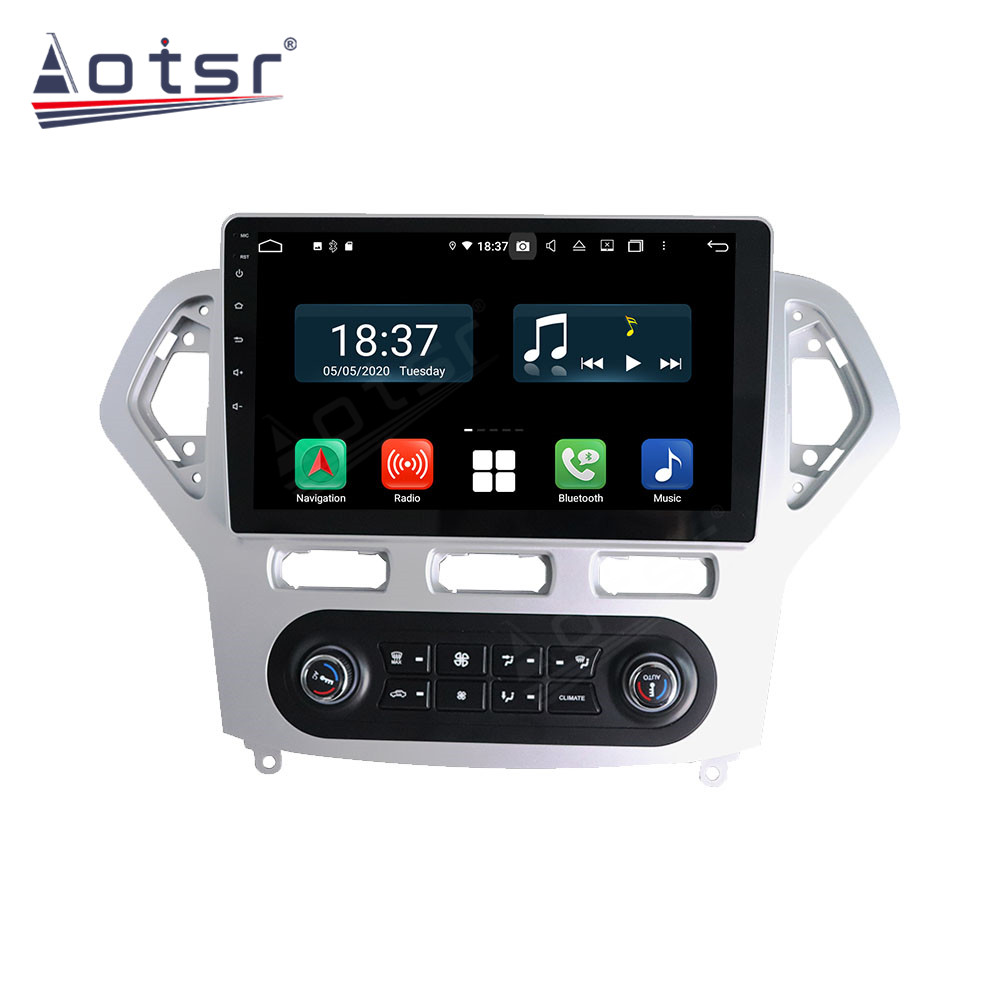 Android 14 For Ford Mondeo AT 2007-2010 Car Radio Wireless Carplay Auto Player 2din Video AHD Multimedia Stereo DVD Player
