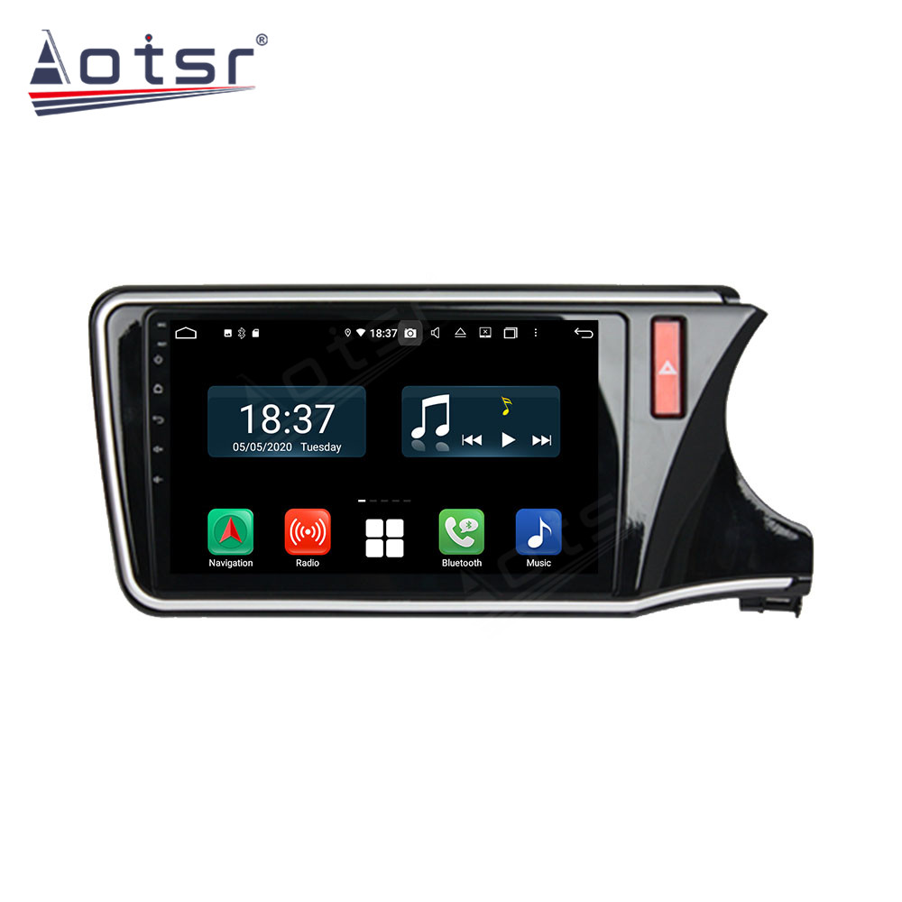 Android 14 For Honda City Car Radio Wireless Carplay Auto Player 2din Video AHD Multimedia Stereo DVD Player
