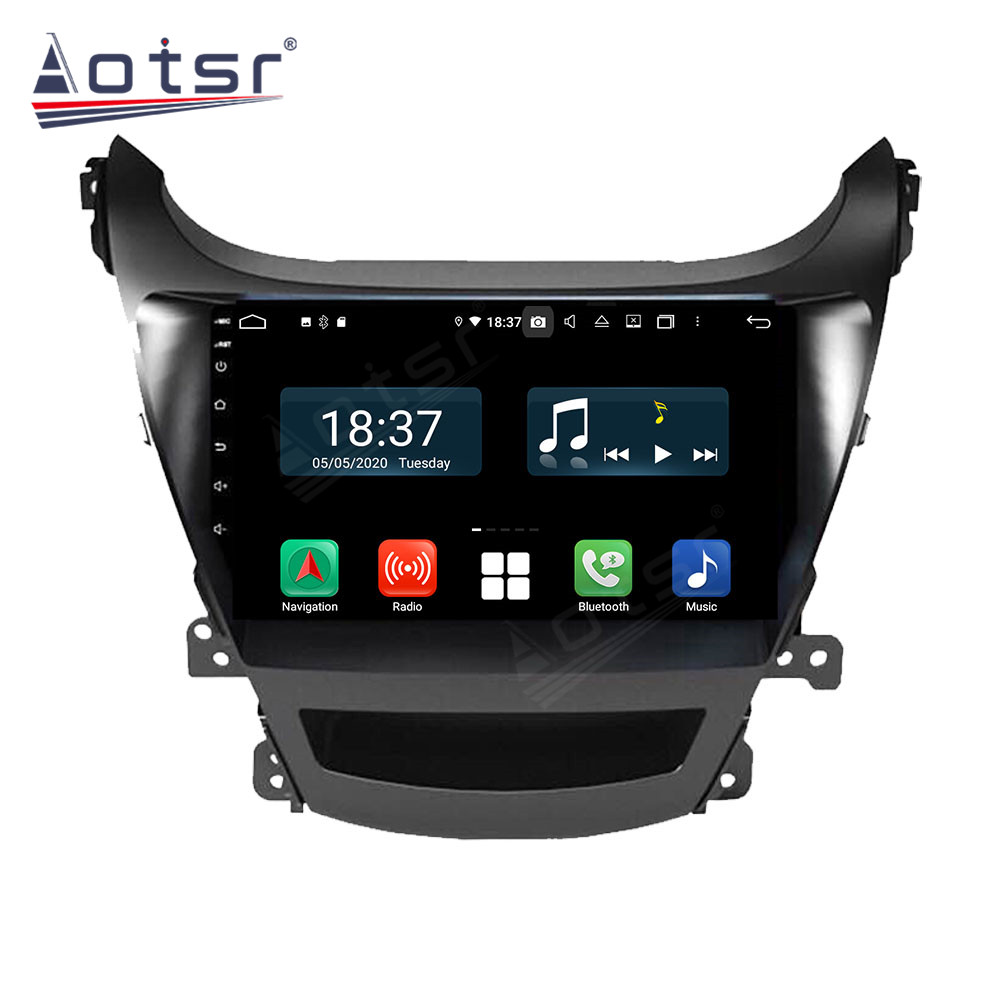 Android 14 For Hyundai C Elantra 2011-2013 Car Radio Wireless Carplay Auto Player 2din Video AHD Multimedia Stereo DVD Player