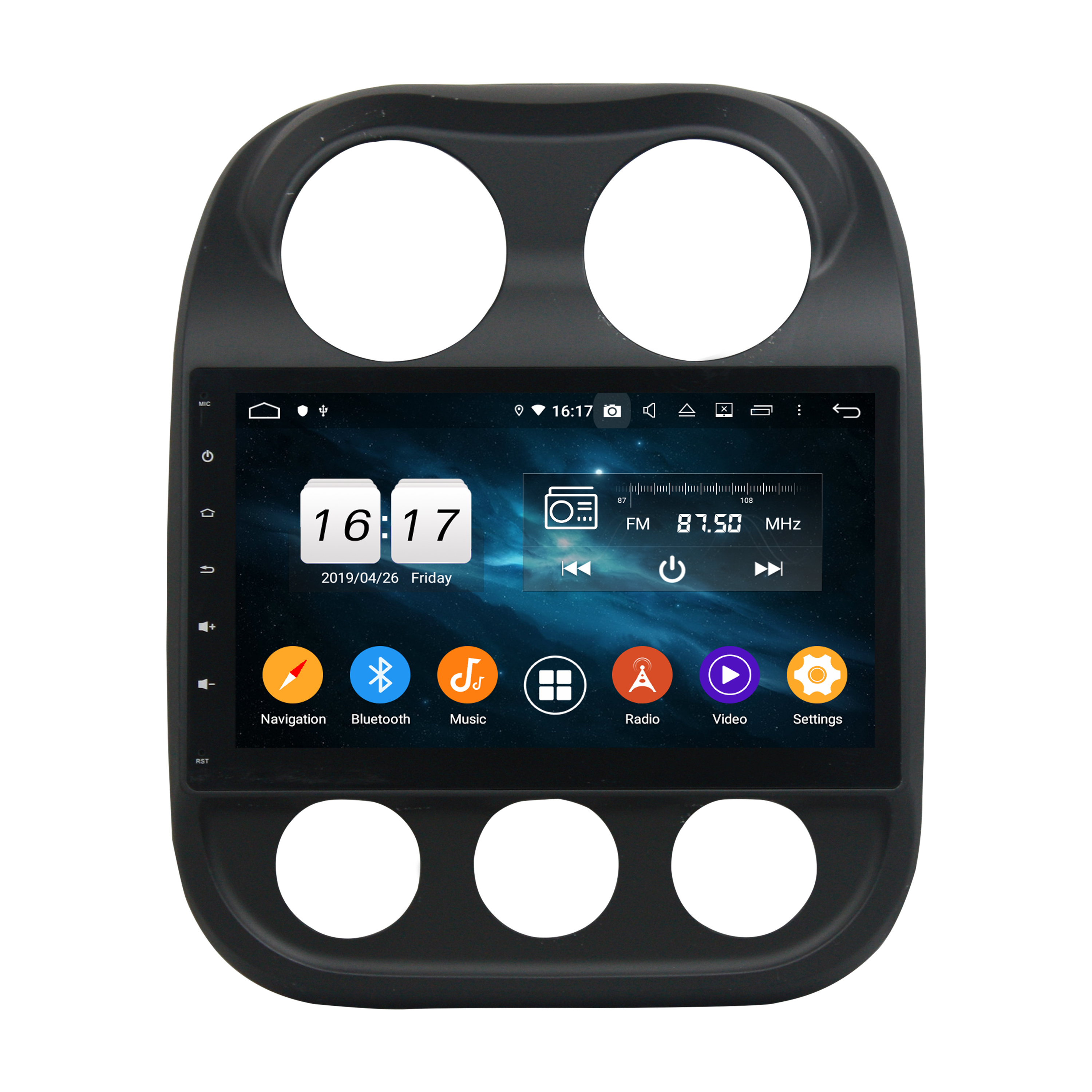 Android 14 For Jeep Compass 2014-2015 Car Radio Wireless Carplay Auto Player 2din Video AHD Multimedia Stereo DVD Player