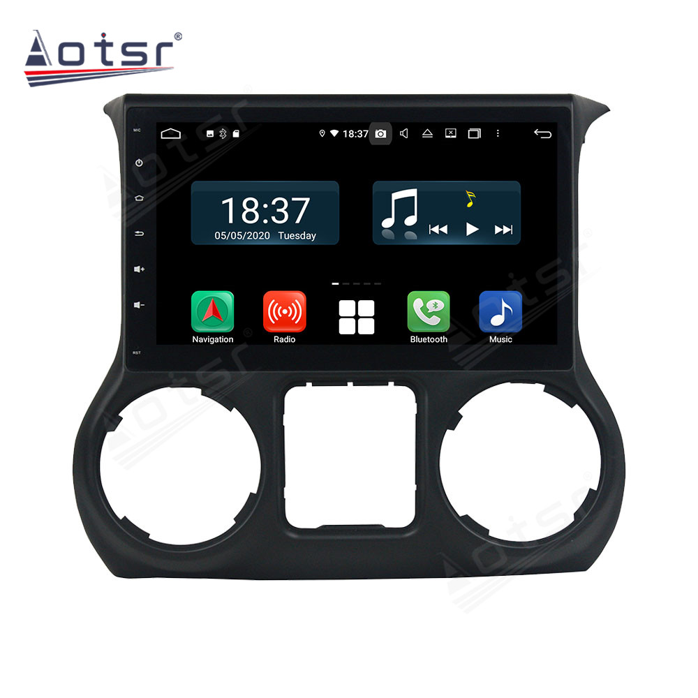 Android 14 For Jeep Wrangler Car Radio Wireless Carplay Auto Player 2din Video AHD Multimedia Stereo DVD Player