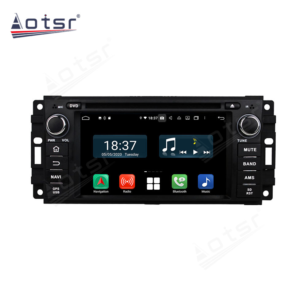 Android 14 For Jeep Universal Car Radio Wireless Carplay Auto Player 2din Video AHD Multimedia Stereo DVD Player