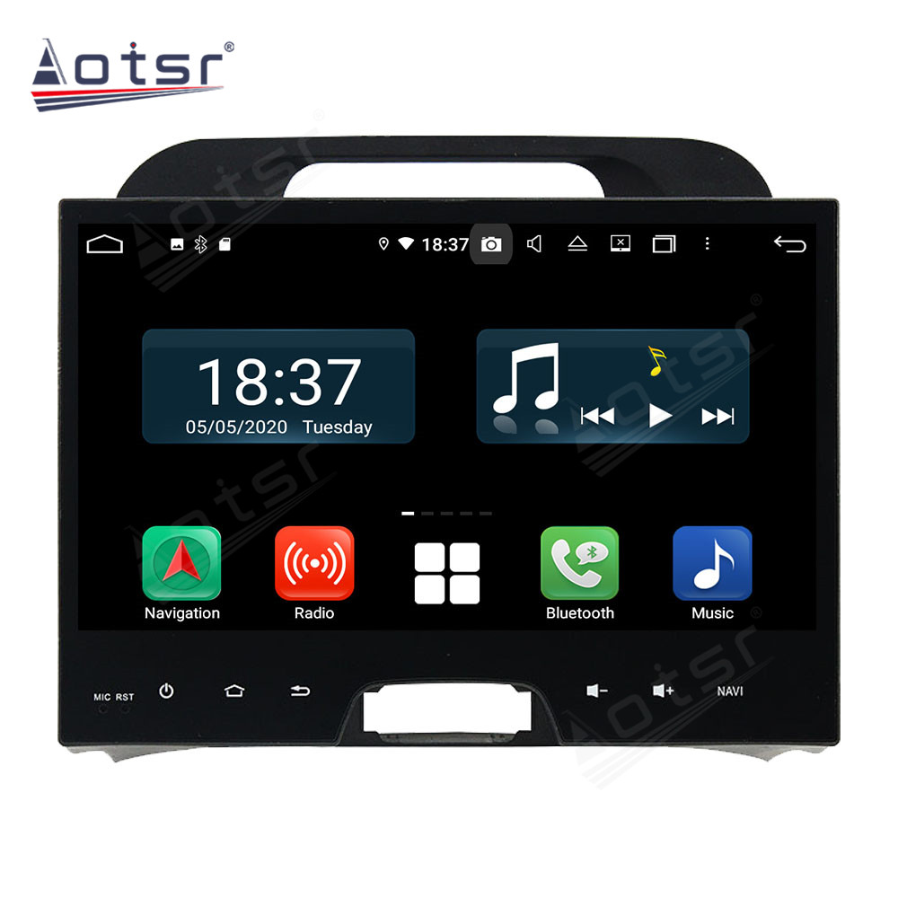 Android 14 For Sportage 2010-2012 Car Radio Wireless Carplay Auto Player 2din Video AHD Multimedia Stereo DVD Player