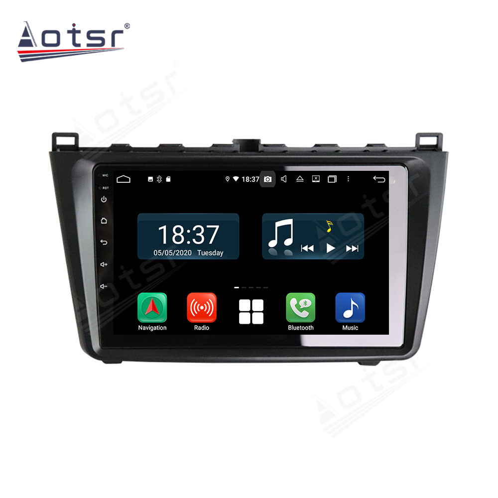 Android 14 For Mazda 6 2008-2012 Car Radio Wireless Carplay Auto Player 2din Video AHD Multimedia Stereo DVD Player