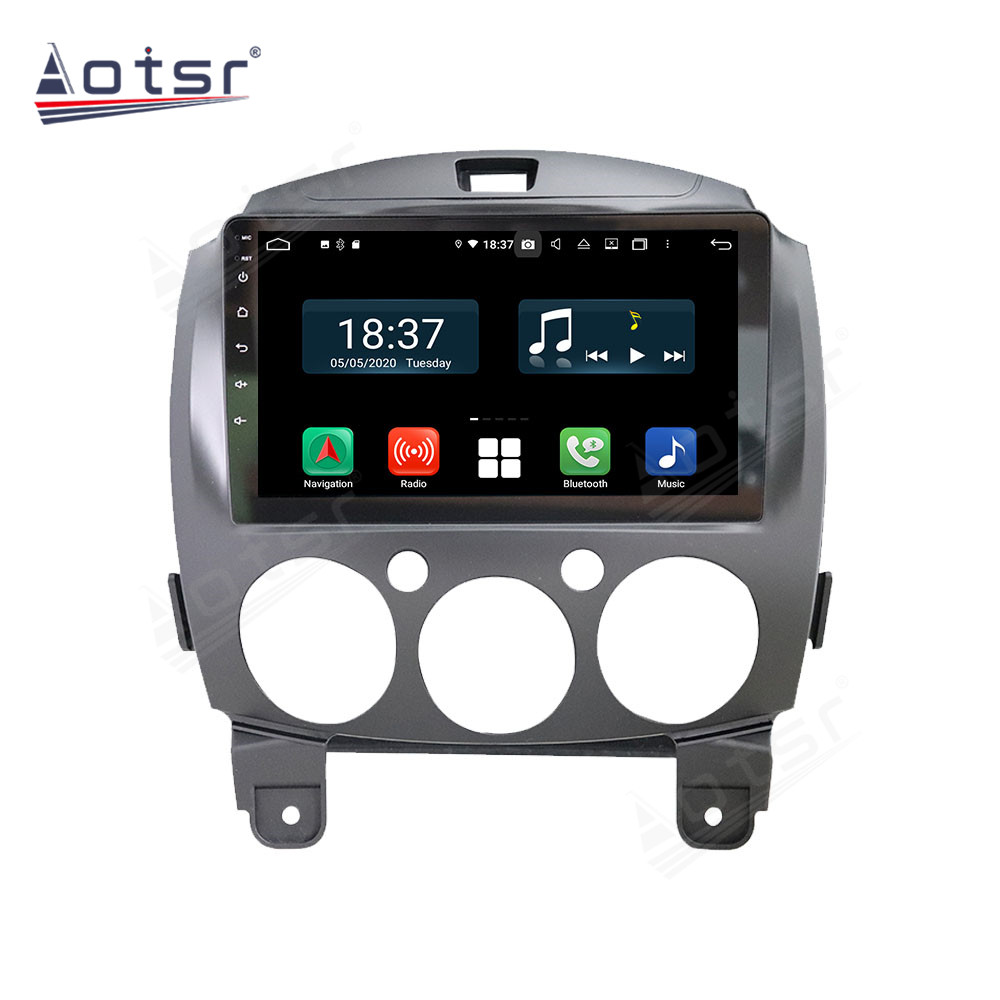 Android 14 For Mazda 2 2010-2012 Car Radio Wireless Carplay Auto Player 2din Video AHD Multimedia Stereo DVD Player