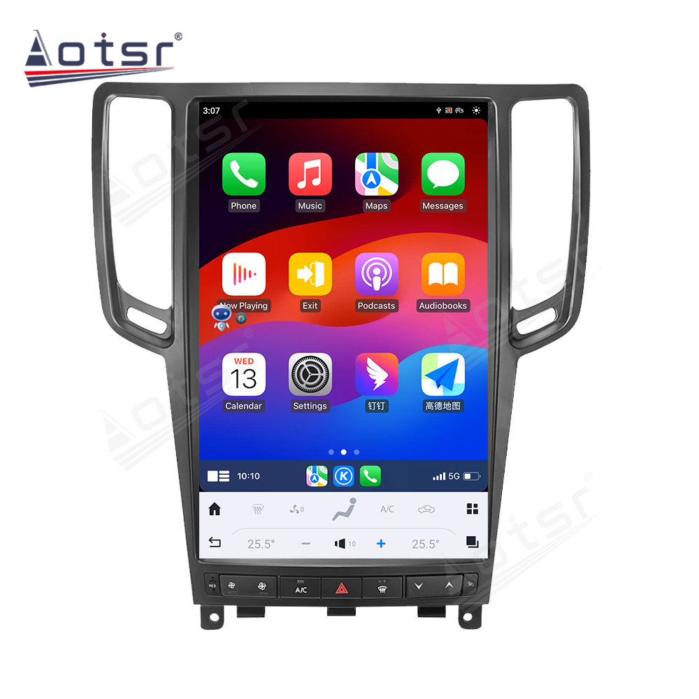 14.4inch For Infiniti G37 2007 - 2013 car vertical screen Radio Multimedia Player GPS Navigation Android 13 carplay Android auto