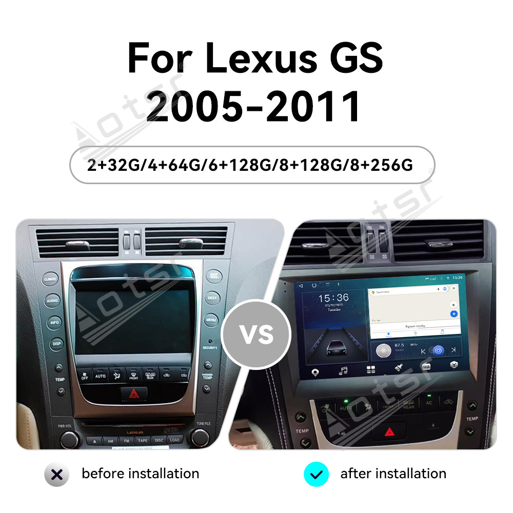 2025 Best Seller 9 inch Car Radio Stereo Receiver For Lexus GS 2005-2011 Android 13 Carplay Multimedia Screen GPS Navigation Head Unit