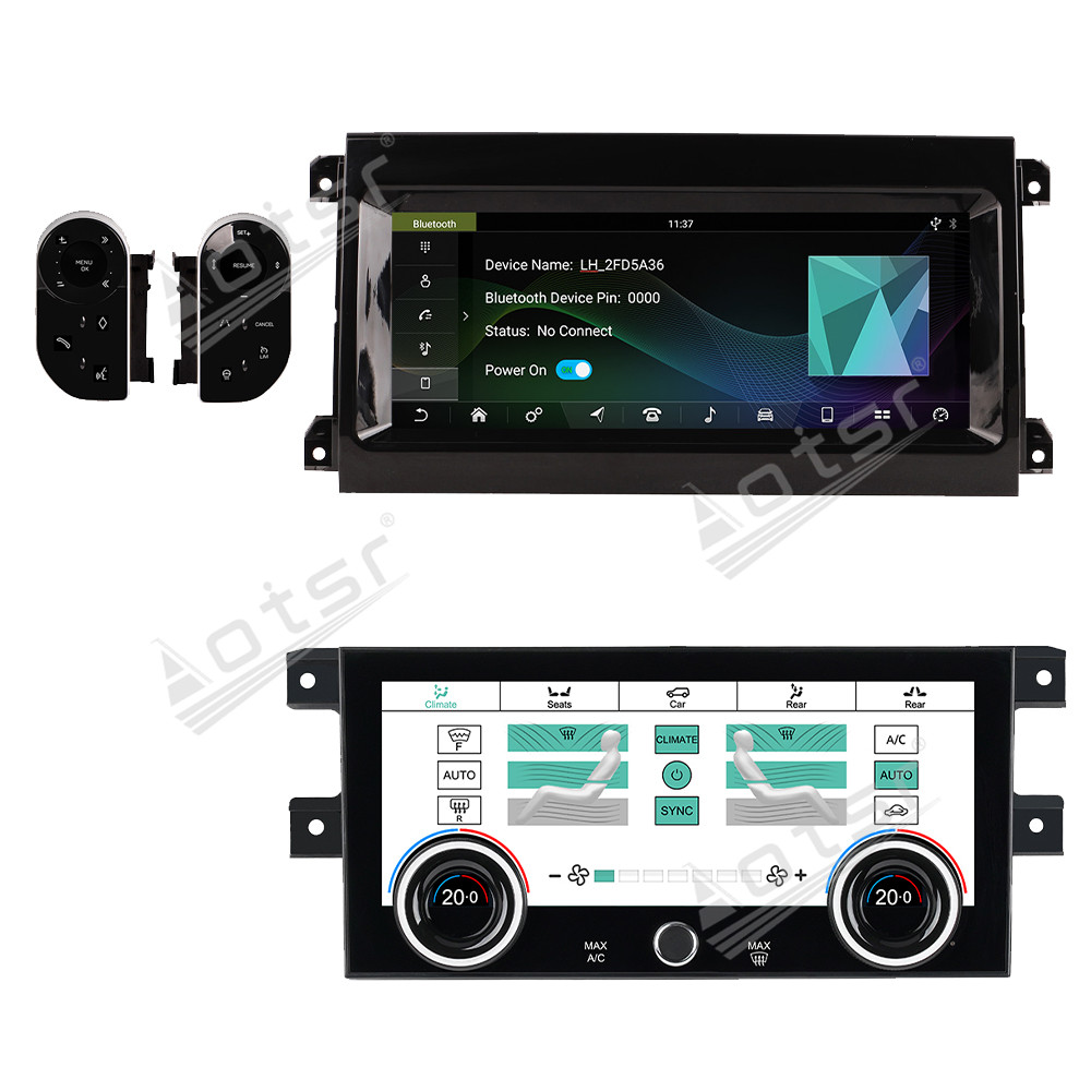 Aotsr For Land Rover Discovery 5 2017-2020 Auto Andriod 13 Car Radio + AC Climate Control Screen GPS Navi Carplay Stereo Head Unit DSP