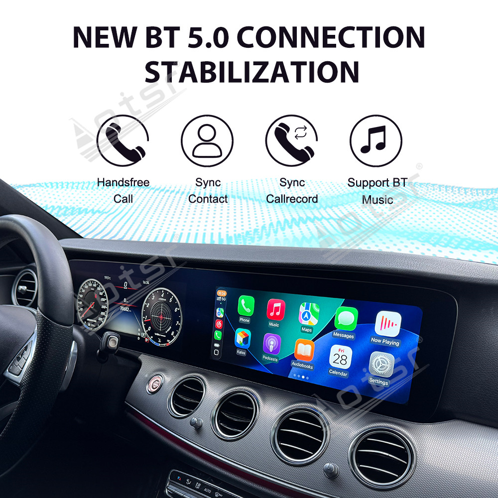 Aotsr Dual 12.3 inch For Mercedes-Benz E-Class W213 2016-2019 GPS Navigation Android 13 Car Radio CarPlay Multimedia Player Head Stereo Unit HD Screen