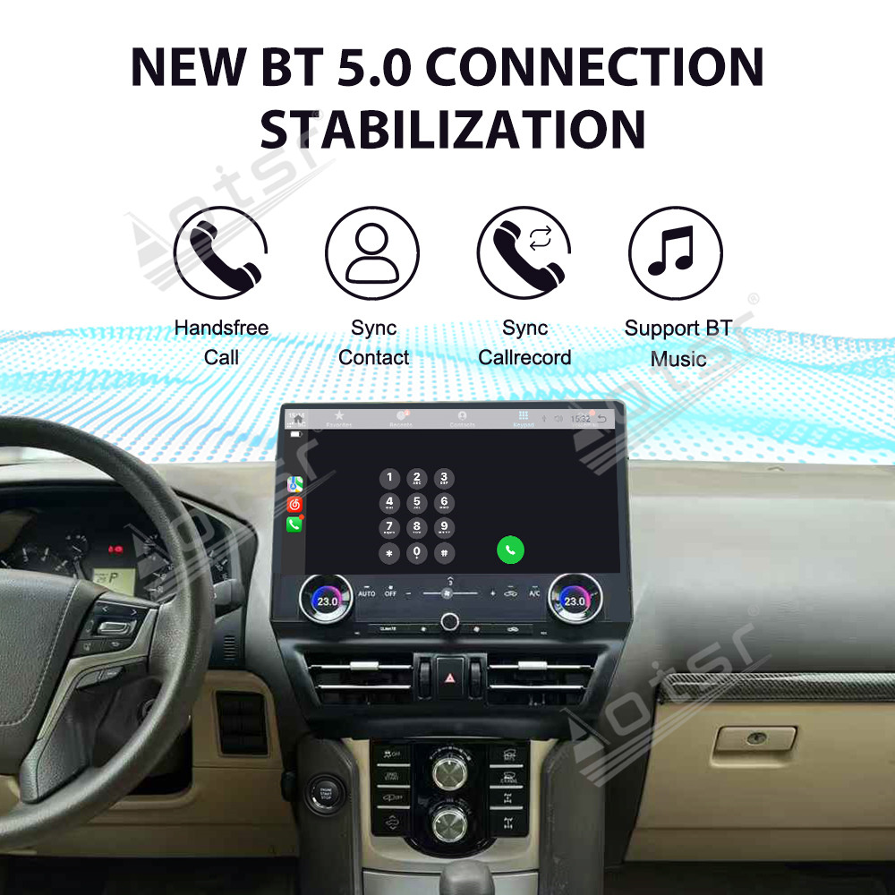 Aotsr for Toyota Prado LC150 2010-2021 16.8" Super Big Screen Android 13 Car Radio Carplay GPS Video Player Multimedia DSP Head Unit