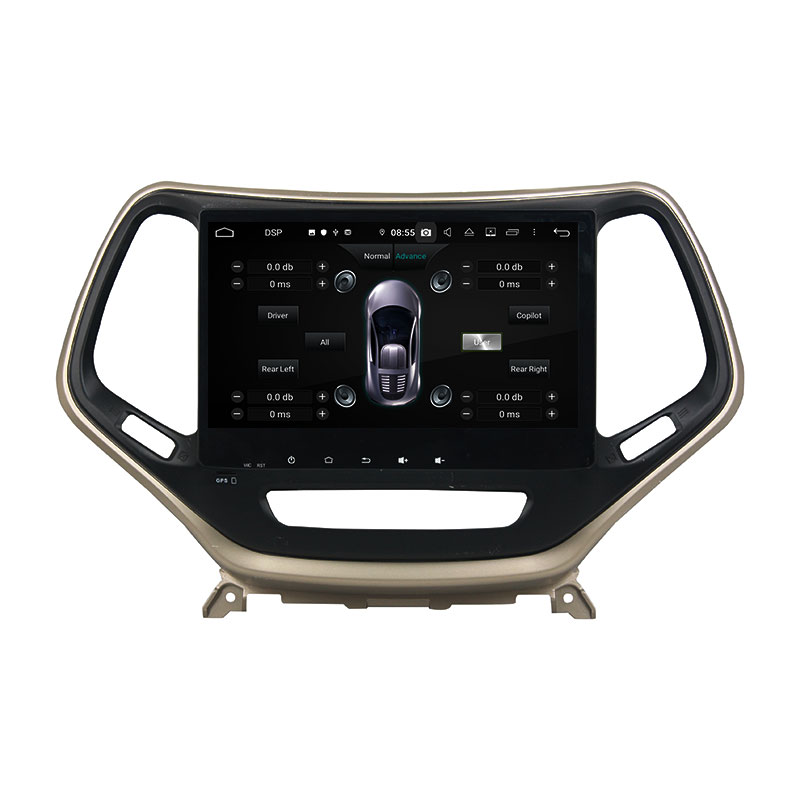 Android 14 For Jeep Cherokee 2016-2017 Car Radio Wireless Carplay Auto Player 2din Video AHD Multimedia Stereo DVD Player