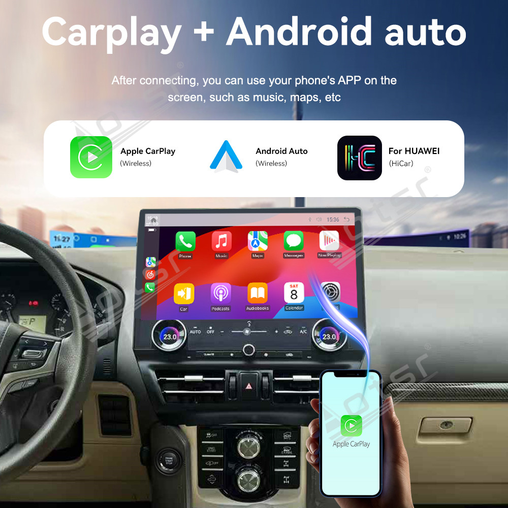 Aotsr for Toyota Prado LC150 2010-2021 16.8" Super Big Screen Android 13 Car Radio Carplay GPS Video Player Multimedia DSP Head Unit