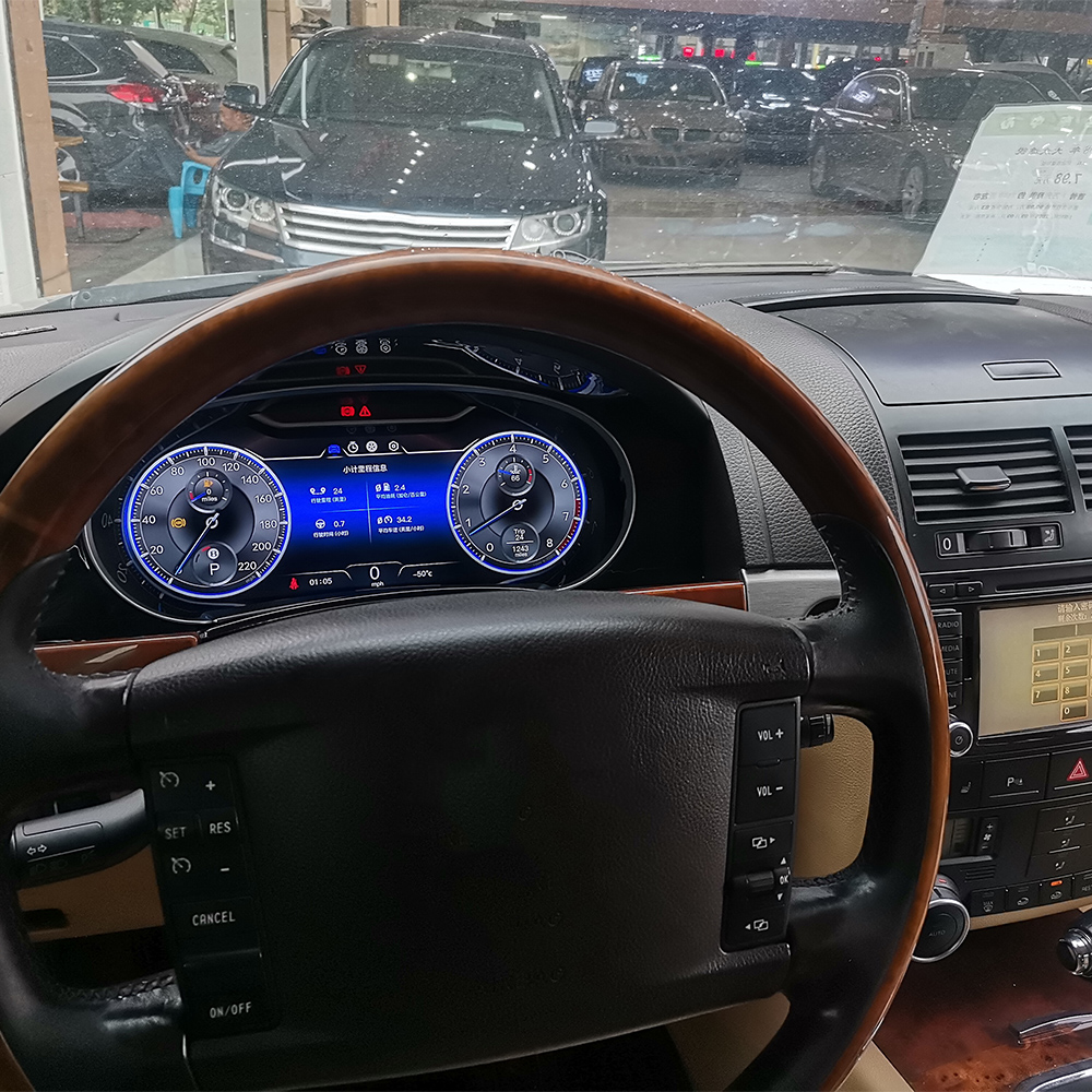 Car Digital Cluster Dashboard Virtual Cockpit LCD Instrument For Volkswagen Touareg 2003 2004 2005 2006 2007 2008 2009 2010 Speed Meter Screen Multilanguage