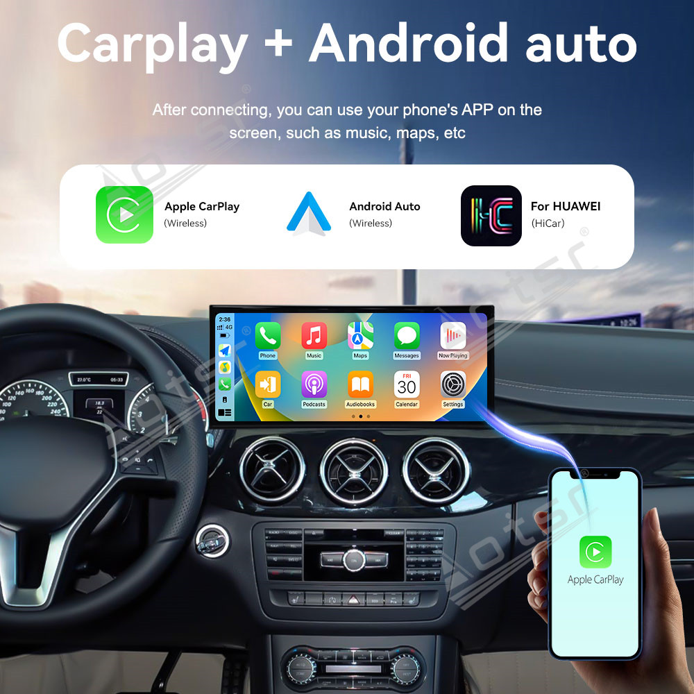 Qualcomm 15.8 inch Car Radio Android 14 For Mercedes Benz B Class W246  Car Carplay Auto Stereo GPS Navigation IPS Screen BT