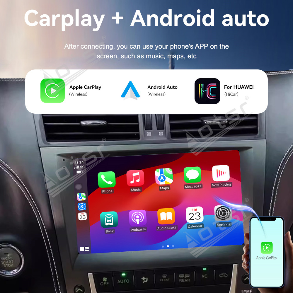 2025 Best Seller 9 inch Car Radio Stereo Receiver For Lexus GS 2005-2011 Android 13 Carplay Multimedia Screen GPS Navigation Head Unit