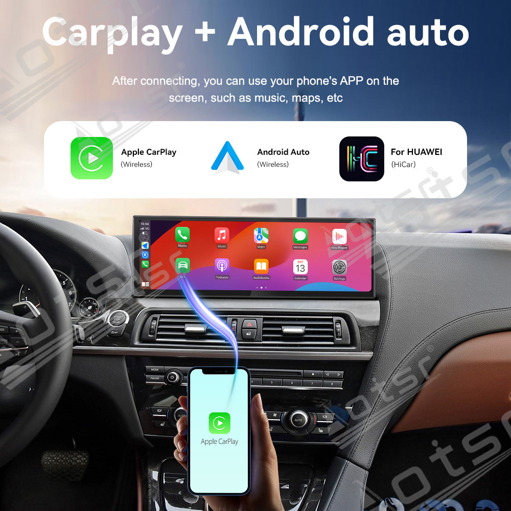 Aotsr 14.9" Car Radio Multimedia Head Unit Touch Screen Android 13.0 for BMW 6 Series F06 2009-2017 GPS Navigator Car Stereo Carplay