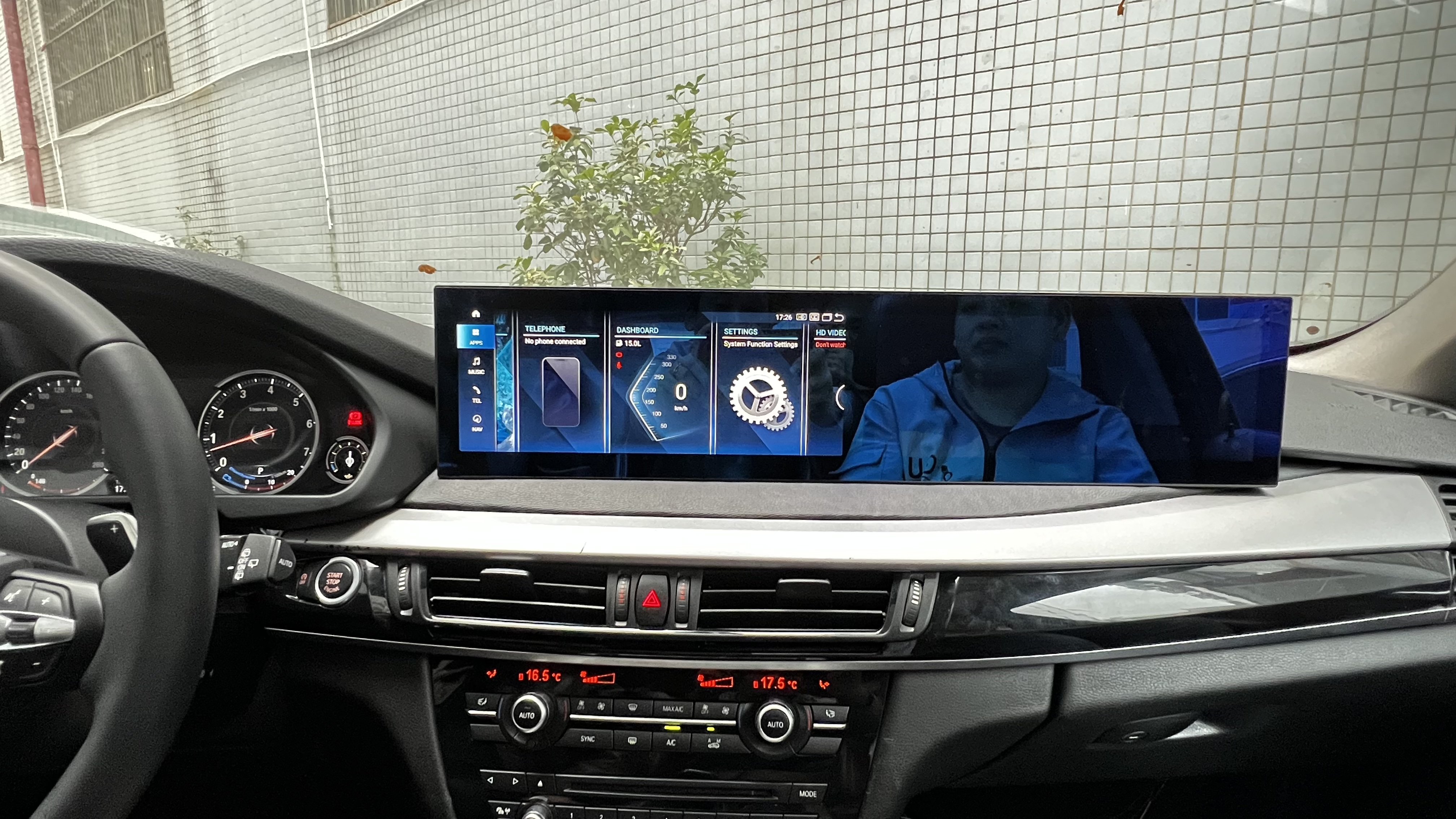 Aotsr 24.5 Inch QLED Radio For BMW Series X5 X6 F15 F16 2014-2017 Car Multimedia Player GPS Navigation Auto Radio ID8, Android 13 Head unit with Carplay,Android auto