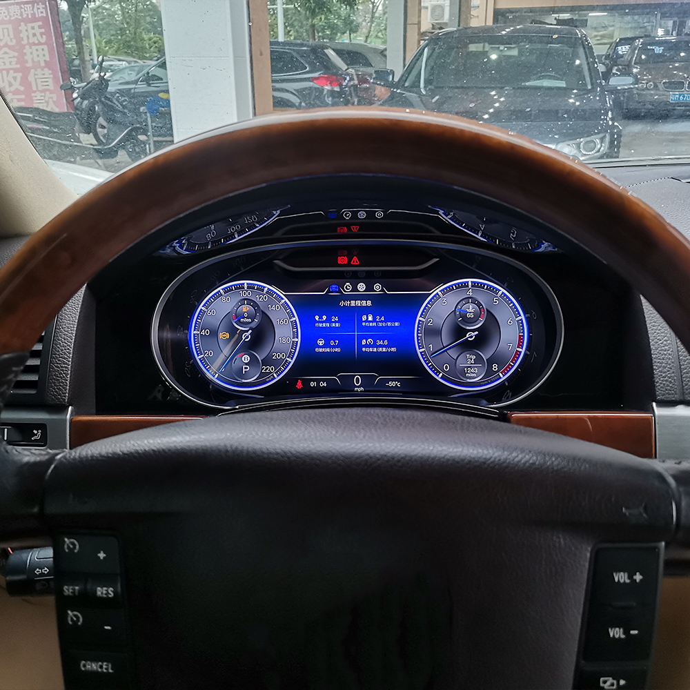 Car Digital Cluster Dashboard Virtual Cockpit LCD Instrument For Volkswagen Touareg 2003 2004 2005 2006 2007 2008 2009 2010 Speed Meter Screen Multilanguage