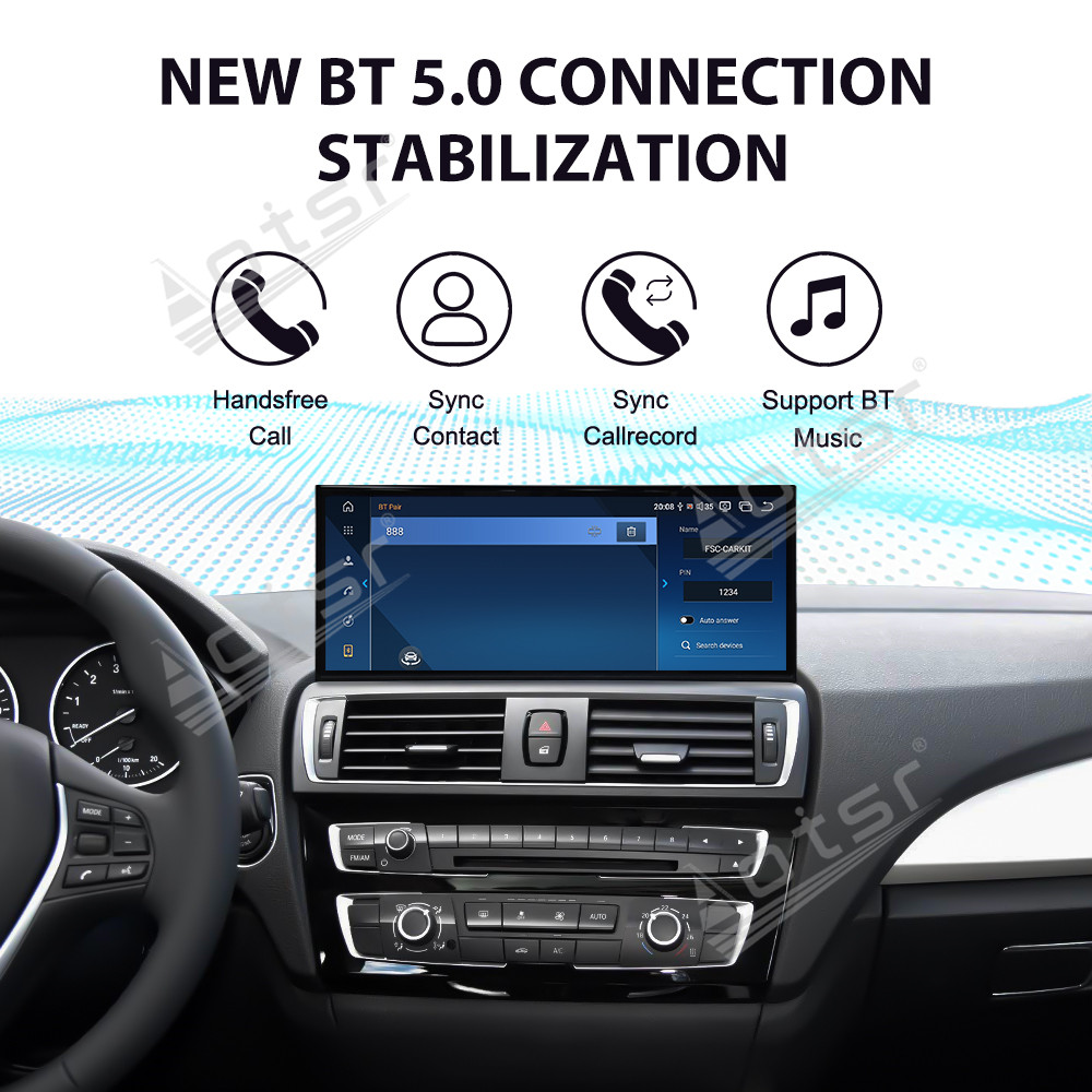 Aotsr 15.8inch Android 14 Car Radio for BMW 1 Series 2014-2016 Wirless Carplay GPS Navigation Screen Upgrade Multimedia Player Android Auto (NBT Two door version）