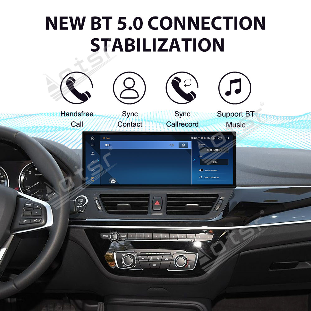 Aotsr 15.8 inch Android 14 Car Radio for BMW 1 Series 2013-2020 Wirless Carplay GPS Navigation Screen Upgrade Multimedia Player Android Auto (NBT Sedan version F52 F20）