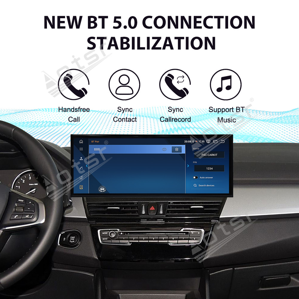 Aotsr 15.8 inch Android 14 Car Radio for BMW 2 Series Touring 2013-2019 Wirless Carplay GPS Navigation Screen Upgrade Multimedia Player