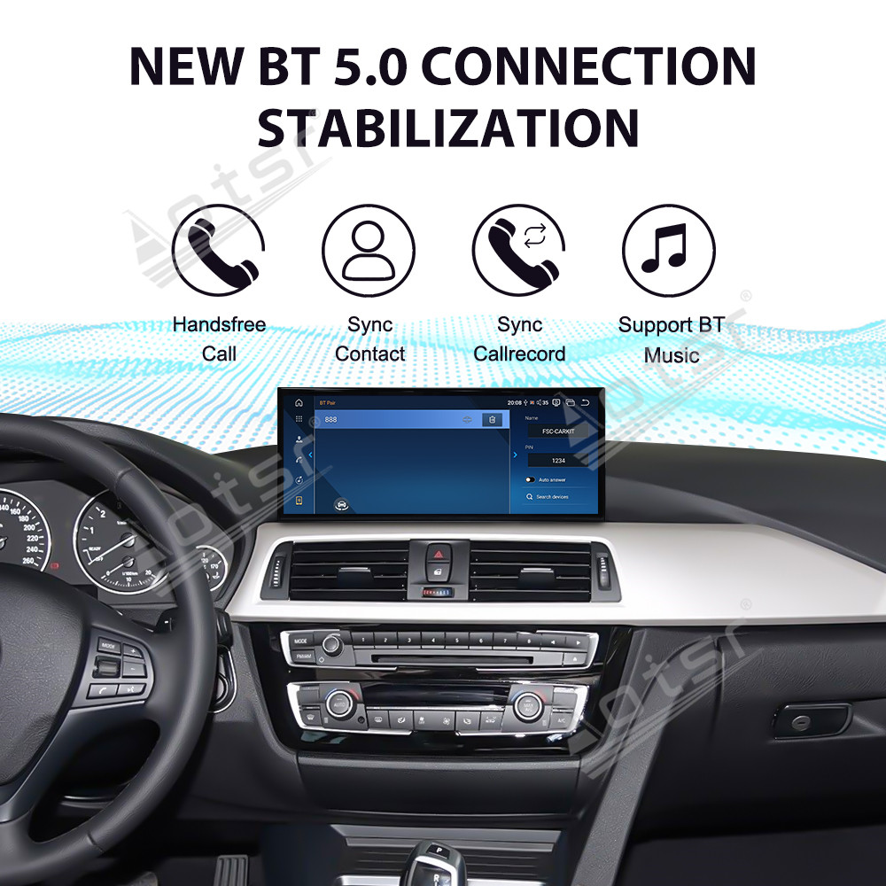 Aotsr 15.8 inch Android 14 Car Radio for BMW 3 Series F30/F31 2013-2017 NBT Wirless Carplay GPS Navigation Screen Upgrade Multimedia Player
