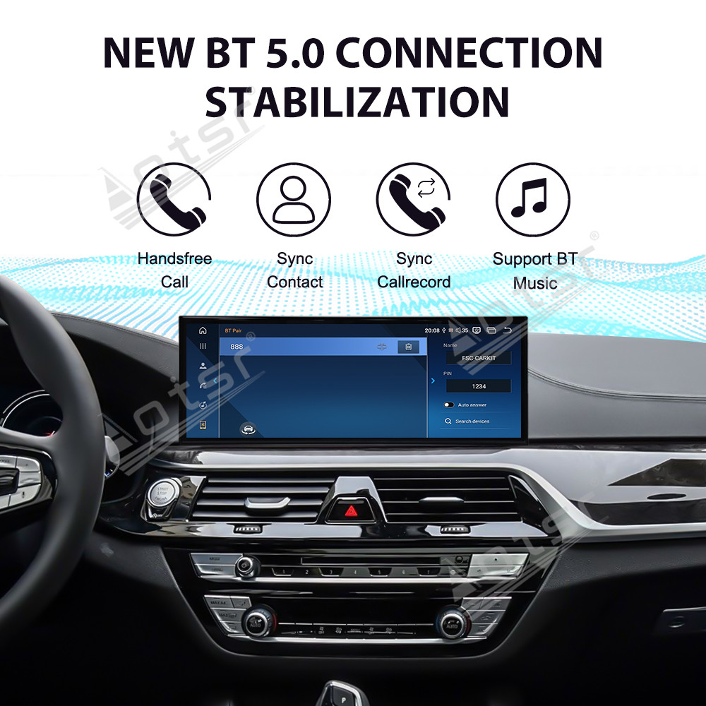 Aotsr 15.8 inch Android 14 Car Radio for BMW 5 Series G30 2018 Wirless Carplay GPS Navigation Screen Upgrade Multimedia Player