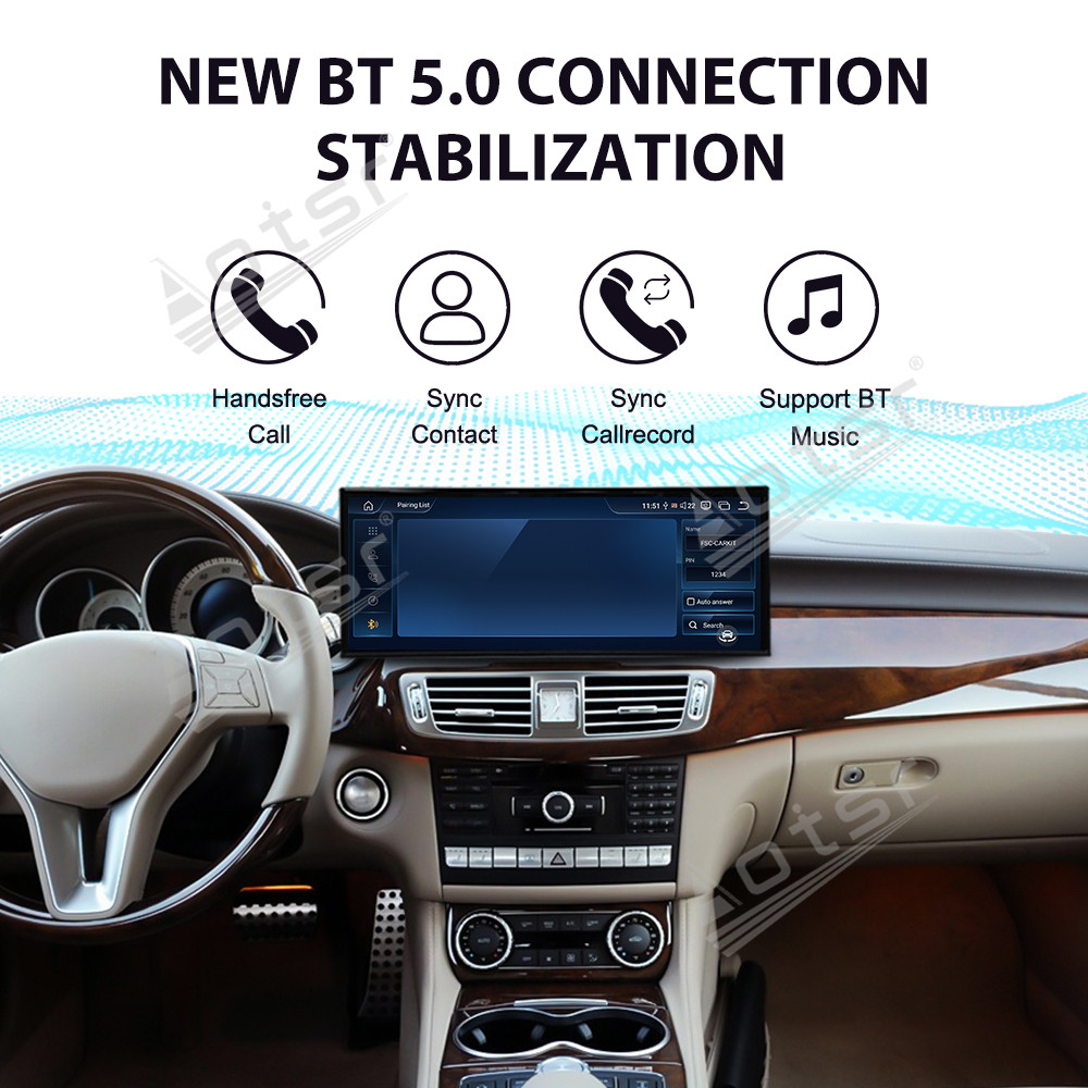 Qualcomm 15.8 inch Car Radio Android 14 For Mercedes Benz GLS W218 Car Carplay Auto Stereo GPS Navigation IPS Screen BT