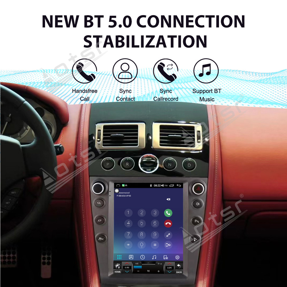 Aotsr AI Voice Multimedia Stereo Androi For Aston Martin 2005-2015 GPS Navigation Car Radio Carplay Smart Touch Mirror Link Head Unit