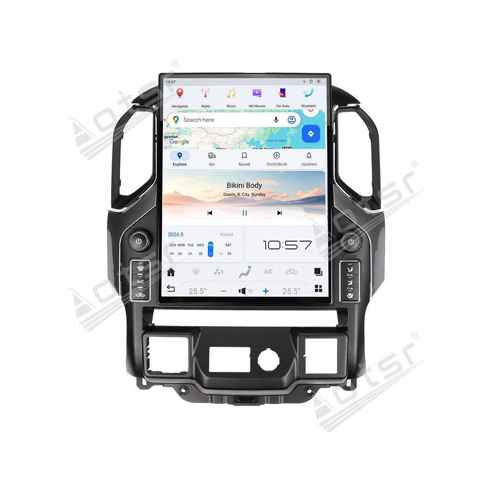Aotsr 15.6 inch Tesla style screen For GMC Sierra, Chevy silverado 2019-2023 Car Radio Multimedia player