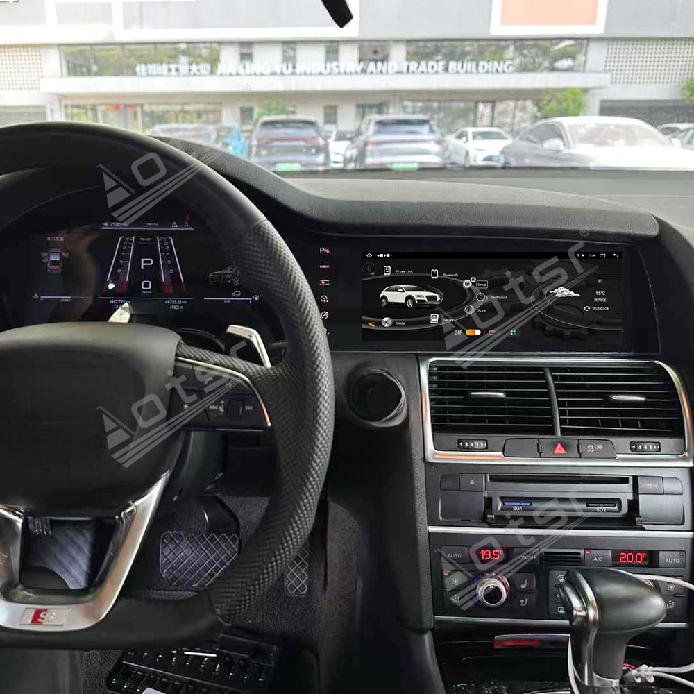 Android Auto Stereo Multimedia Player + Digital Cluster For Audi Q7 2006-2015 Dual Screen Car Radio Carplay GPS Navigation DSP