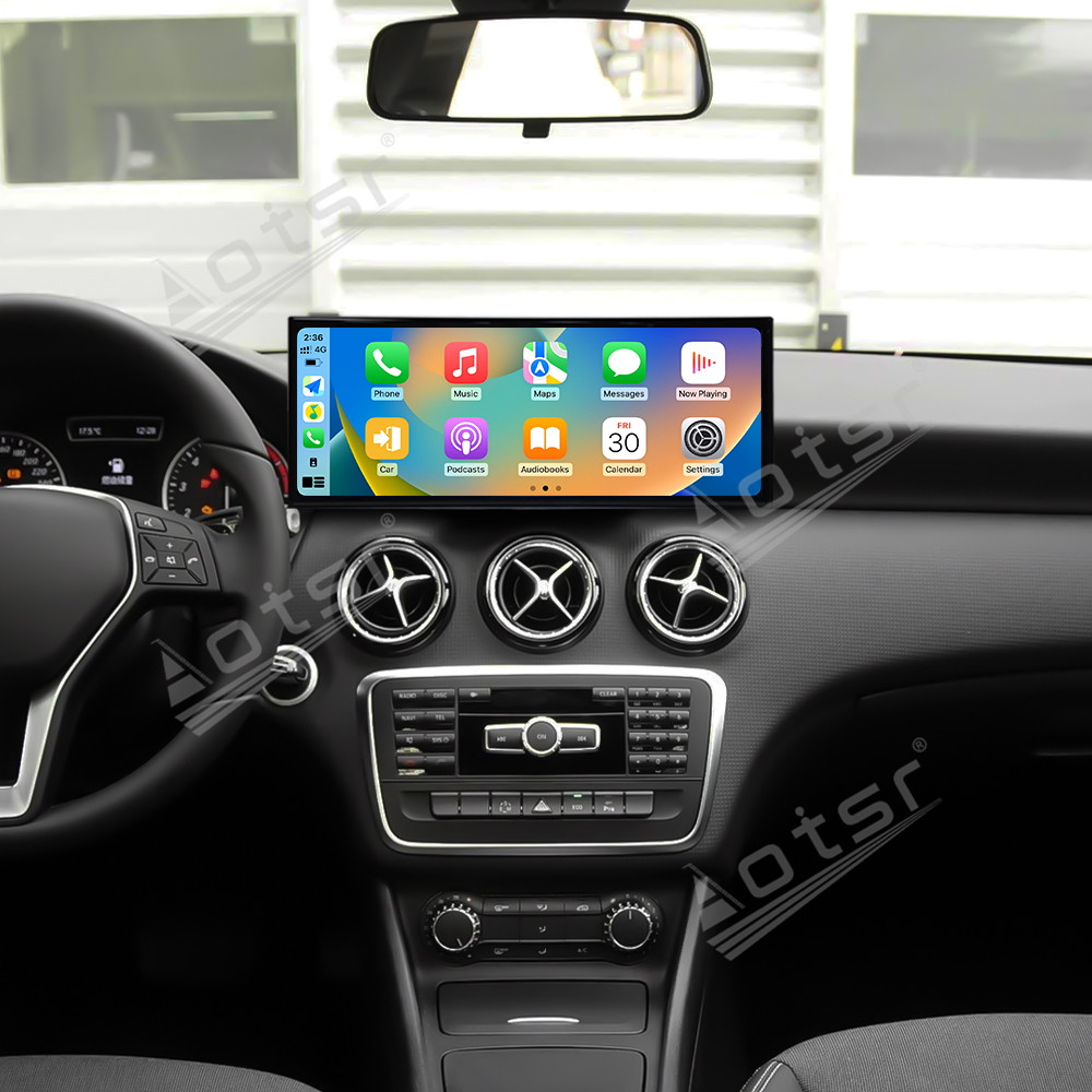 Qualcomm 15.8 inch Car Radio Android 14 For Mercedes Benz A/GLA Class X156 2013-2015 Car Carplay Auto Stereo GPS Navigation IPS Screen BT （NTG4.5）