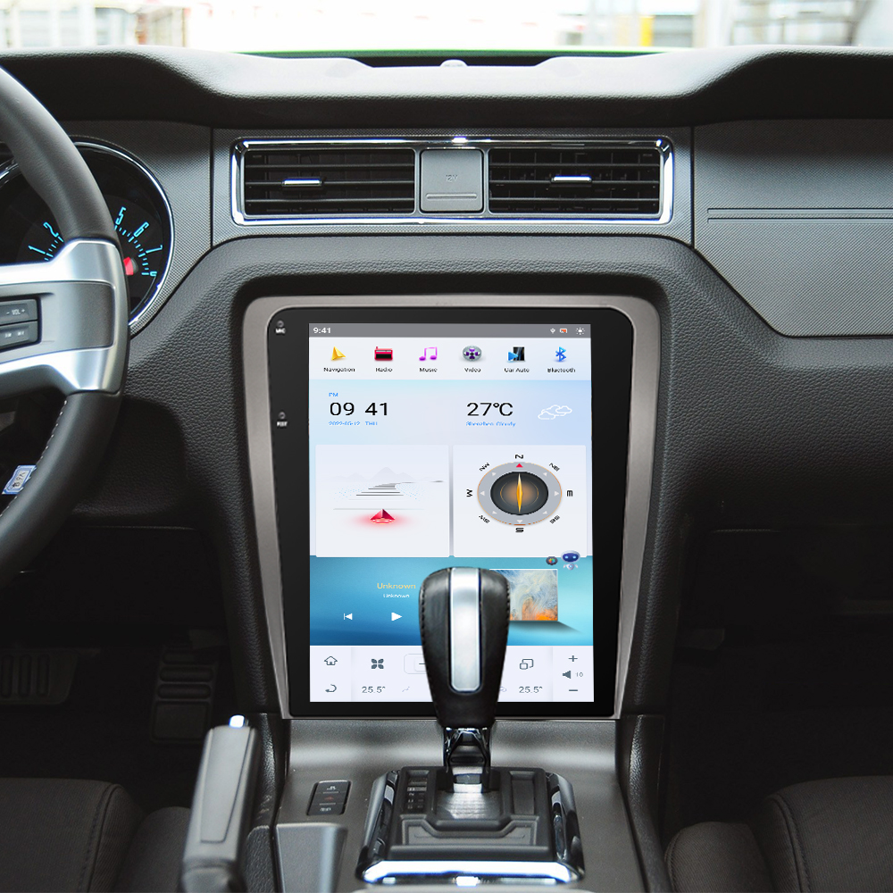 Aotsr for Ford Mustang 2009-2012 Android 13 Car Radio 12.1 inch Screen Navigation Device Wireless GPS Multimedia Player Carplay with